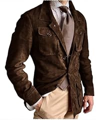 Mens suede leather for sale  Delivered anywhere in USA 