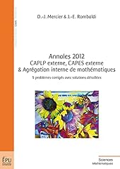 Annales 2012 caplp d'occasion  Livré partout en France