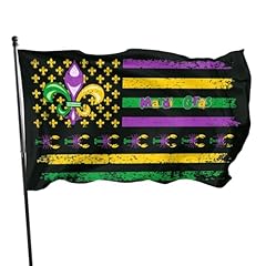 Mardi gras flag for sale  Delivered anywhere in USA 