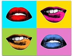 Lips warhol style for sale  Delivered anywhere in USA 
