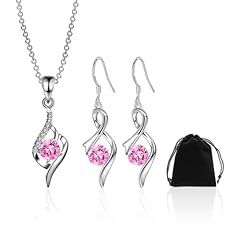 Piece zircon necklace for sale  Delivered anywhere in UK