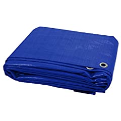 Blue tarpaulin waterproof for sale  Delivered anywhere in UK