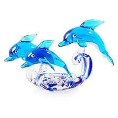 Movdyka glass dolphins for sale  Delivered anywhere in UK