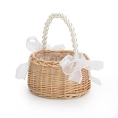 Wicker flower girl for sale  Delivered anywhere in USA 