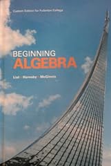 Beginning algebra custom for sale  Delivered anywhere in USA 