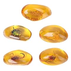 ifundom Lot de 5 pendentifs en résine d'ambre - Scorpion d'occasion  Livré partout en France