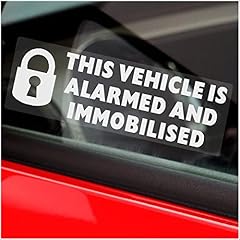 Stickers vehicle alarmed for sale  Delivered anywhere in UK