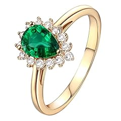 Emerald ring jewelry for sale  Delivered anywhere in UK