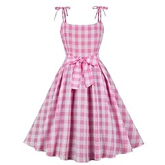Pink plaid dress for sale  Delivered anywhere in UK