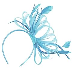 Aqua fascinator headband for sale  Delivered anywhere in UK