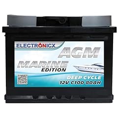 Batteria agm 80ah usato  Spedito ovunque in Italia 