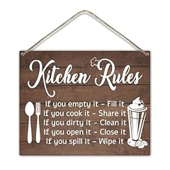 Kitchen rules hanging for sale  Delivered anywhere in USA 