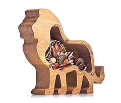 Lion wood piggy for sale  Delivered anywhere in USA 