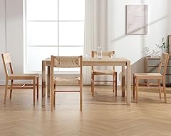 Wood rattan dining for sale  Delivered anywhere in USA 