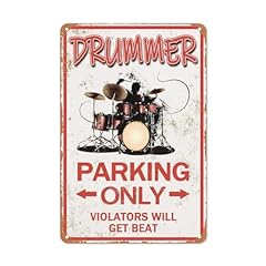 Drummer parking sign for sale  Delivered anywhere in USA 