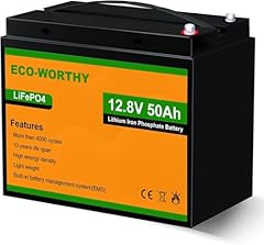 Eco worthy 50ah for sale  Delivered anywhere in UK