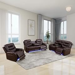 Leather power recliner for sale  Delivered anywhere in USA 