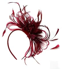 Caprilite burgundy fascinator for sale  Delivered anywhere in Ireland