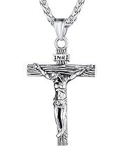 Crucifix jewellery mens for sale  Delivered anywhere in UK