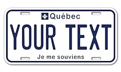 Inkmyplate personalized quebec for sale  Delivered anywhere in USA 