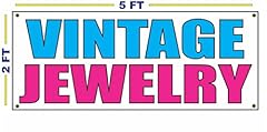 Vintage jewelry banner for sale  Delivered anywhere in USA 