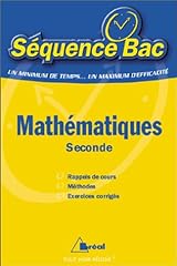 Mathématiques seconde d'occasion  Livré partout en Belgiqu