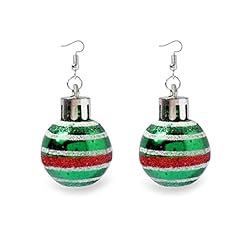 Christmas earrings glitter for sale  Delivered anywhere in USA 