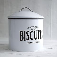 Biscuit tin white for sale  Delivered anywhere in UK