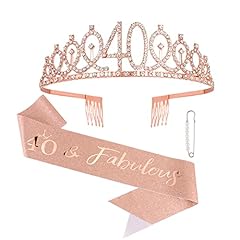40th birthday sash for sale  Delivered anywhere in USA 