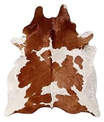 Brown white cowhide for sale  Delivered anywhere in USA 