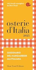 Osterie italia 2025. usato  Spedito ovunque in Italia 