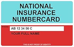 Replica national insurance for sale  Delivered anywhere in UK