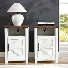 White farmhouse nightstand for sale  Delivered anywhere in USA 