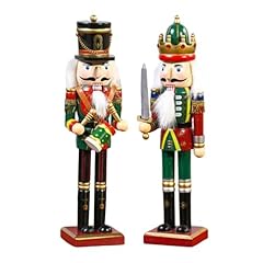 2pcs wooden nutcracker for sale  Delivered anywhere in USA 