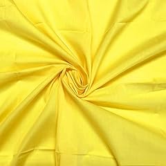 Yellow polycotton fabric for sale  Delivered anywhere in UK