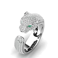 Bague léopard incrustée d'occasion  Livré partout en France