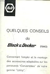 Conseils black decker d'occasion  Livré partout en France