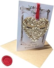 Wedding card wooden for sale  Delivered anywhere in UK