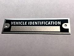 Vehicle identification plate for sale  Delivered anywhere in USA 