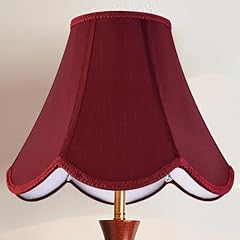 Burgundy scalloped lamp for sale  Delivered anywhere in USA 