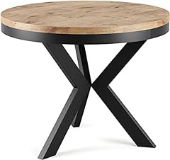 Gebraucht, WFL GROUP Runder Ausziehbarer Esstisch - Tisch im Loft-Stil gebraucht kaufen  Wird an jeden Ort in Deutschland