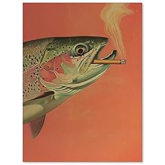 Vintage trout smoking for sale  Delivered anywhere in USA 