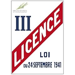 Adhésif licence iii d'occasion  Livré partout en France