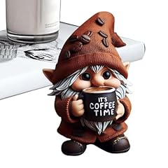 Statuette gnomo caffè usato  Spedito ovunque in Italia 
