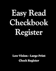 Easy read checkbook for sale  Delivered anywhere in USA 