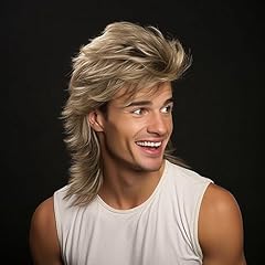 Blonde mullet wig for sale  Delivered anywhere in UK