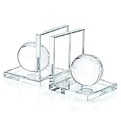 Pair crystal bookends for sale  Delivered anywhere in USA 