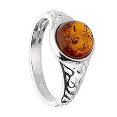 Ring cognac amber for sale  Delivered anywhere in UK