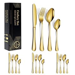 Piece golden silverware for sale  Delivered anywhere in UK