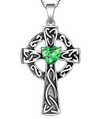 YL Women's Celtic Knot Cross Necklace Sterling Silver, used for sale  Delivered anywhere in USA 
